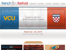 Tablet Screenshot of frenchfilmfestival.us